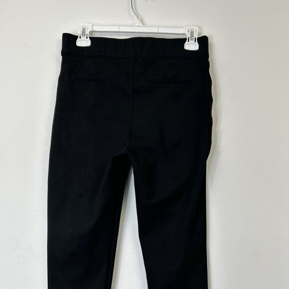 Spanx Pull On Perfect Pants Womens Size Medium Black Crop Back Seam - Picture 8 of 10